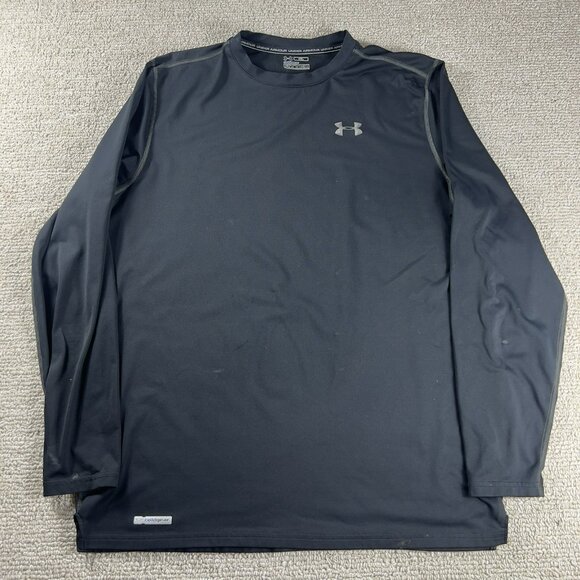 Under Armour Cold Gear Long Sleeve Compression Shirt Black Men’s Size XL - Picture 1 of 8